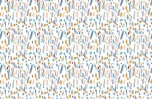 Colorful Abstract Brushstroke Wallpaper Mural