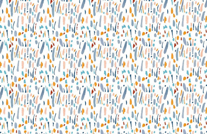 Colorful Abstract Brushstroke Wallpaper Mural