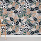 Modern Geometric Leaf Pattern Mural Wallpaper