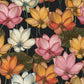 custom colorful lotus floral wallpaper mural for living room