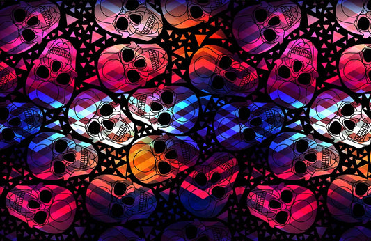 Ombre Skeleton Wallpaper Home Decor