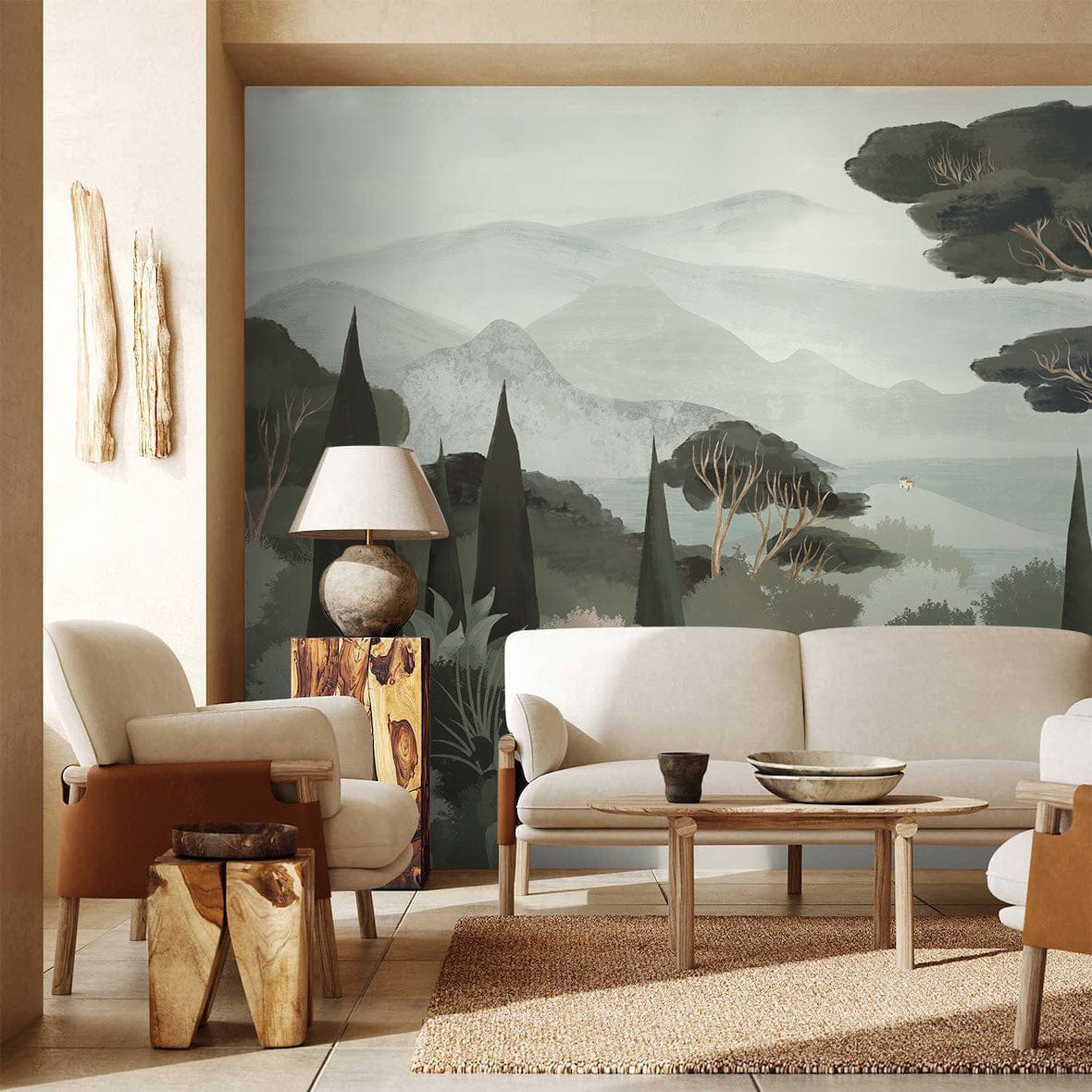 forest jungle landscape wall mural for home