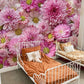 A Condensed Pink Daisy Mural Wallpaper Set for Your Bedroom