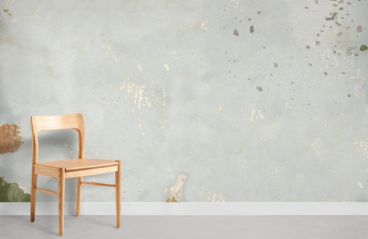 Aged Teal Distressed Texture Mural Wallpaper