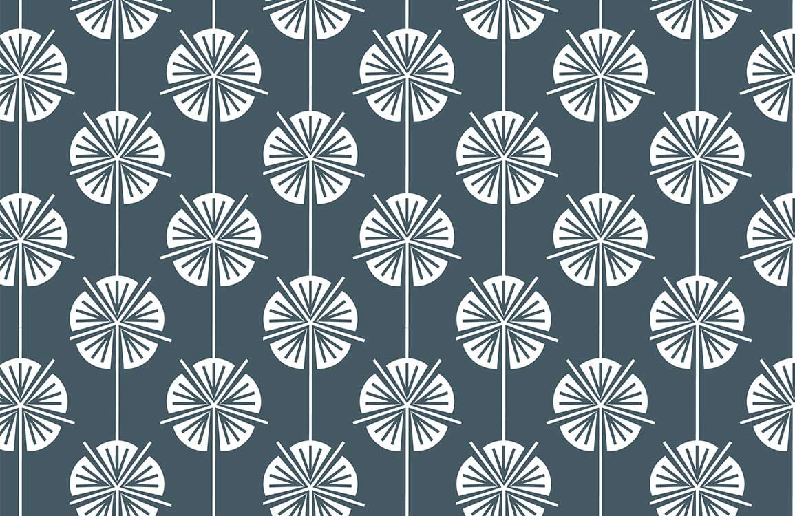 Unique Floral Pattern Mural Wallpaper Design