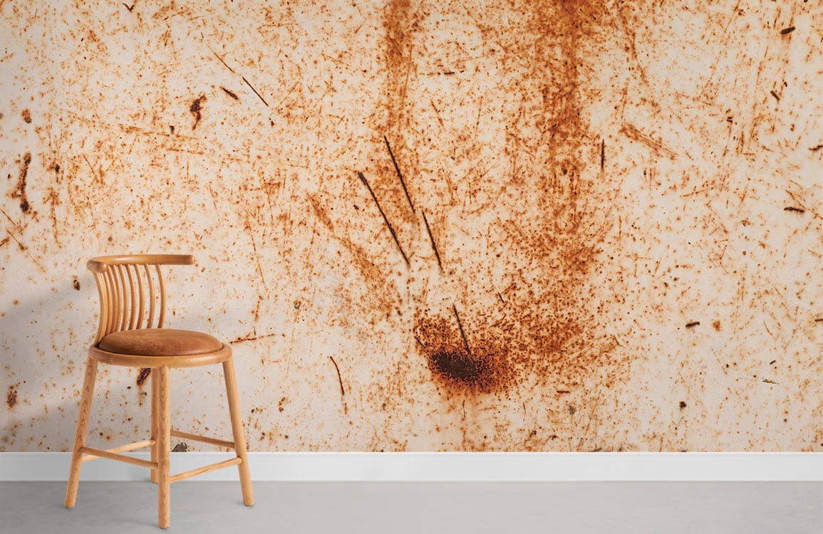 Rustic Orange Textured Wallpaper Mural