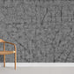 Grey wallpaper design for a distinctive look in the room