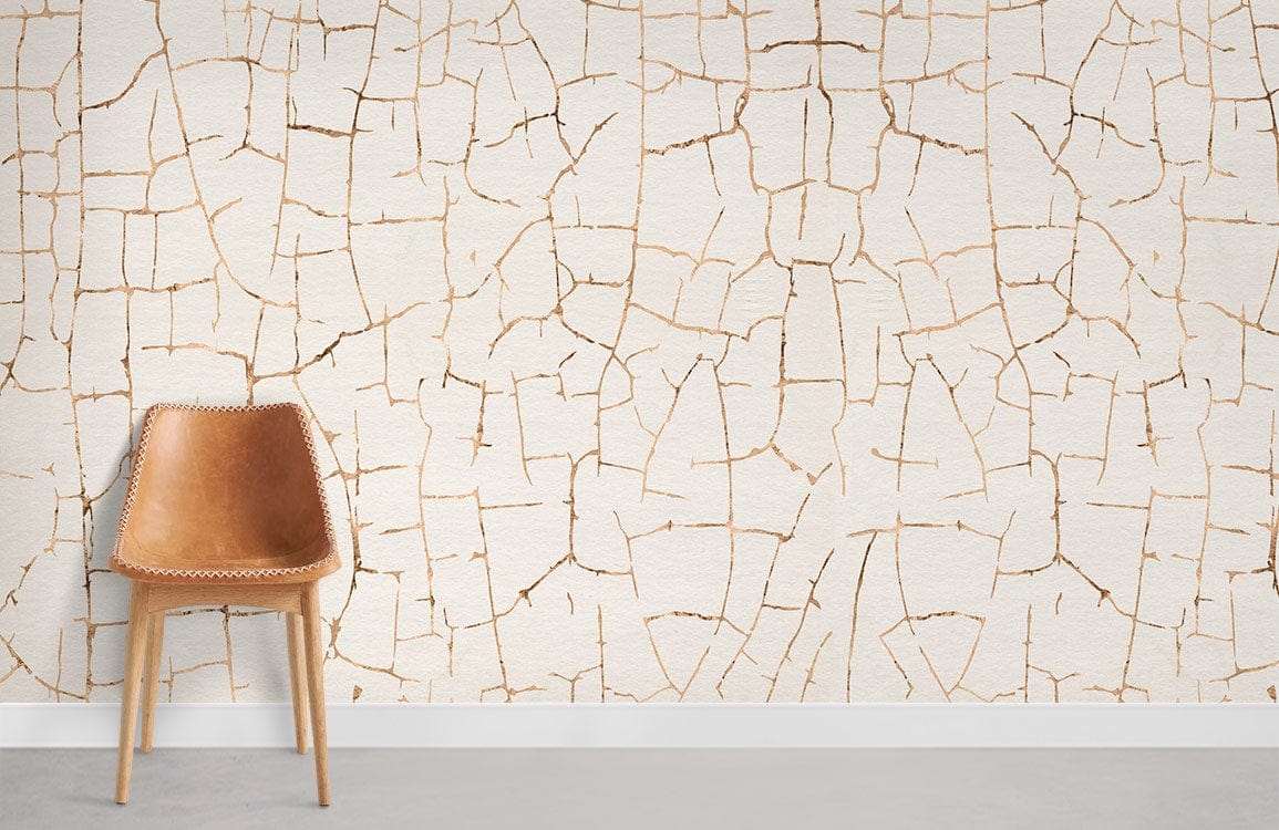 line crack stone wallpaper design