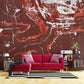 Decorate your living room with this beautiful cracked red paint wall mural wallpaper.