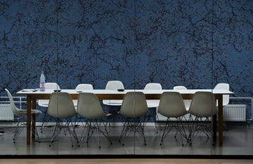Abstract Cracked Texture Blue Mural Wallpaper