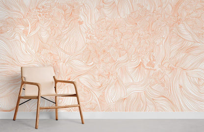Crossing Lines Flower Wallpaper Mural for Room decor