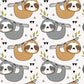 Cartoon Sloths Animal Wallpaper Custom Mural Art Design