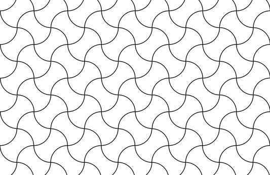 Curly Lines Art Deco Wallpaper Home Interior Design