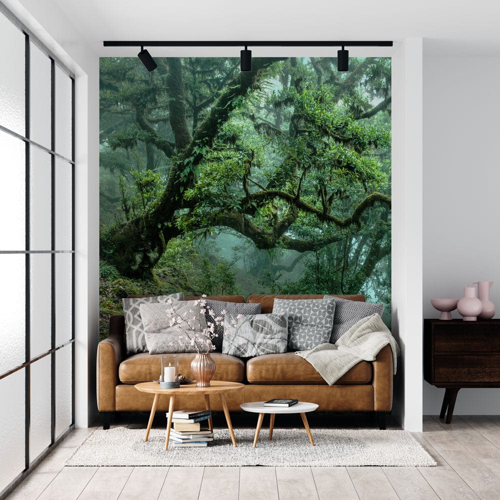 Curving Branches Trees Living Room Wallpaper Mural