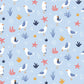 Wallpaper mural with Adorable Birds on a Blue Background, Perfect for Home Decorations