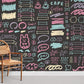 Colorful cute patterns Wallpaper Mural for Room decor