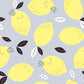 Cute Lemon repeated Pattern fruit Wall Mural for wall