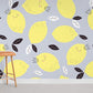 Cute Lemon repeated Pattern fruit Wall Mural for Room