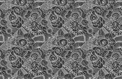Abstract Floral Lace Pattern Mural Wallpaper