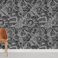 Abstract Floral Lace Pattern Mural Wallpaper