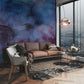 dark blue abstract Wallpaper Mural for living Room decor