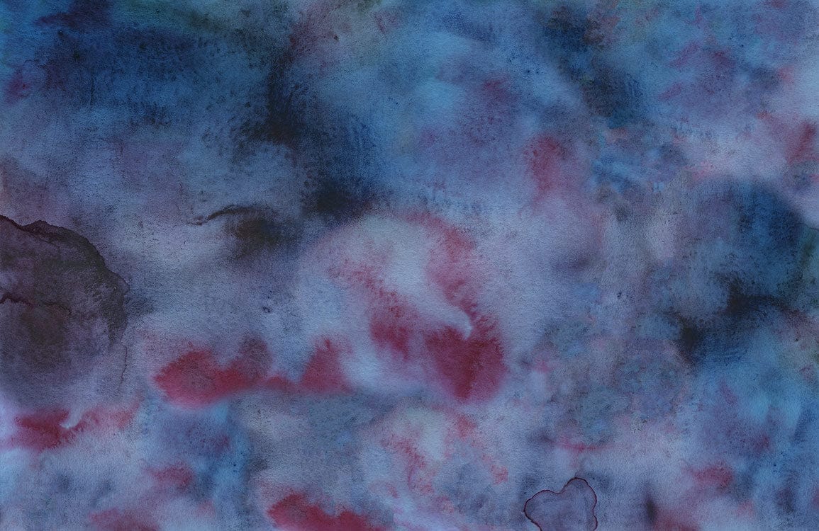 Abstract Watercolor Blue Red Mural Wallpaper