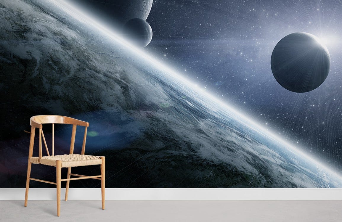 outer space photo Wallpaper for room decor