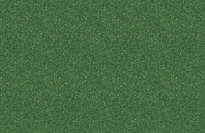 Plain wallpaper with a dark green mosaic pattern.