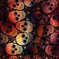 Dark Red Skeleton Pattern Photo Wallpaper