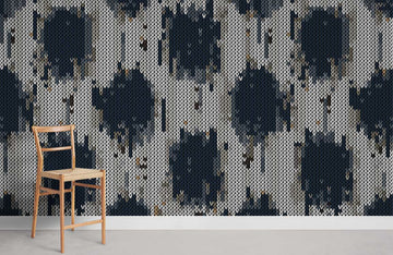 Abstract Geometric Black Gold Mural Wallpaper