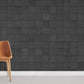 Mural wallpaper in the style of a dark square brick