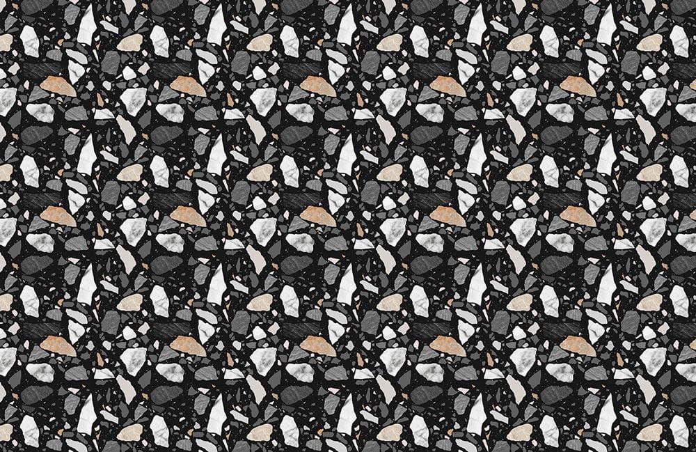 Modern Abstract Geometric Black Mural Wallpaper