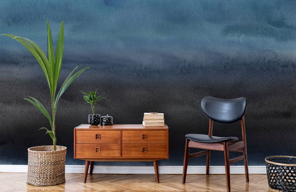 dark ombre art decor wallpaper mural hallway design