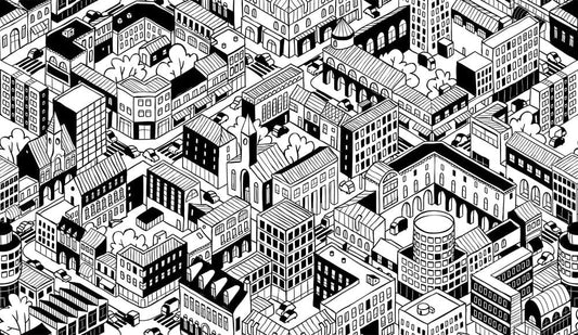 city building wallpaper for room decor