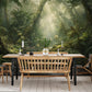 Mystical Forest Trail Wall Mural in dining room
