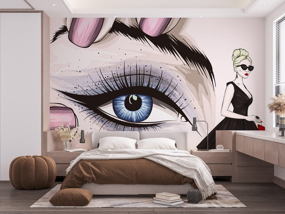 Delicate Makeup Painting  Mural Bedroom