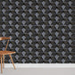 metal wallpaper with diamonds glistening in the light