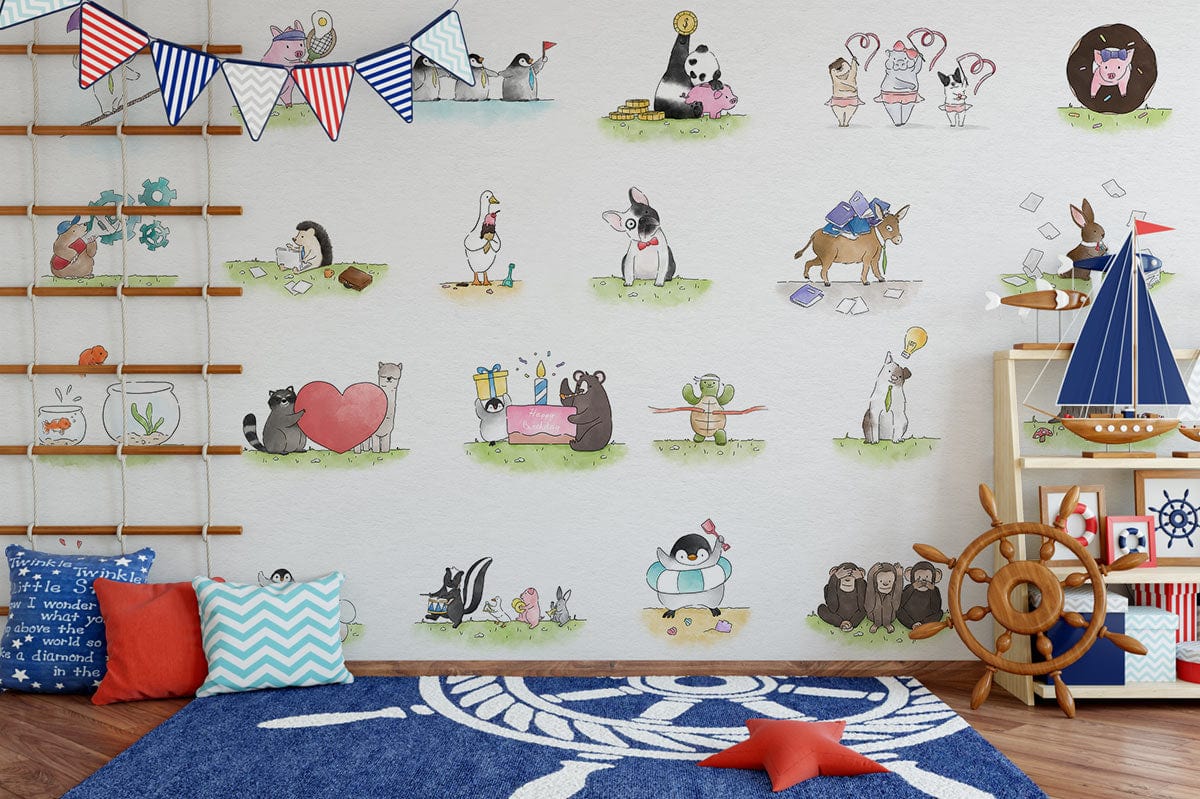 Different Animals' Life Wallpapers For Kids Room