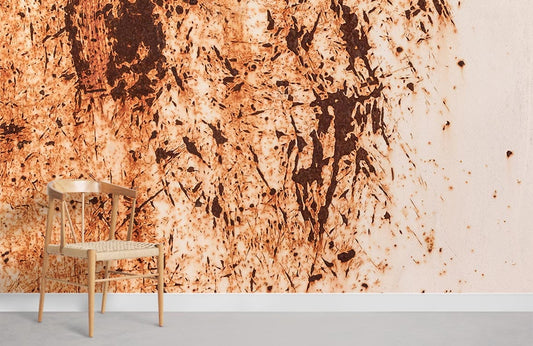 Abstract Rust Speckled Mural Wallpaper