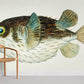Diodon Porcupine Fish Pattern Wall Mural For Room