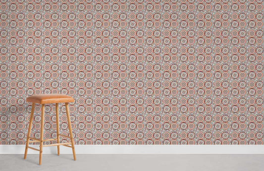 Dizzy Circle Pattern Wallpaper Mural For Room