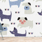 Child's Room Decoration Featuring a Cartoon Dog Wallpaper Mural