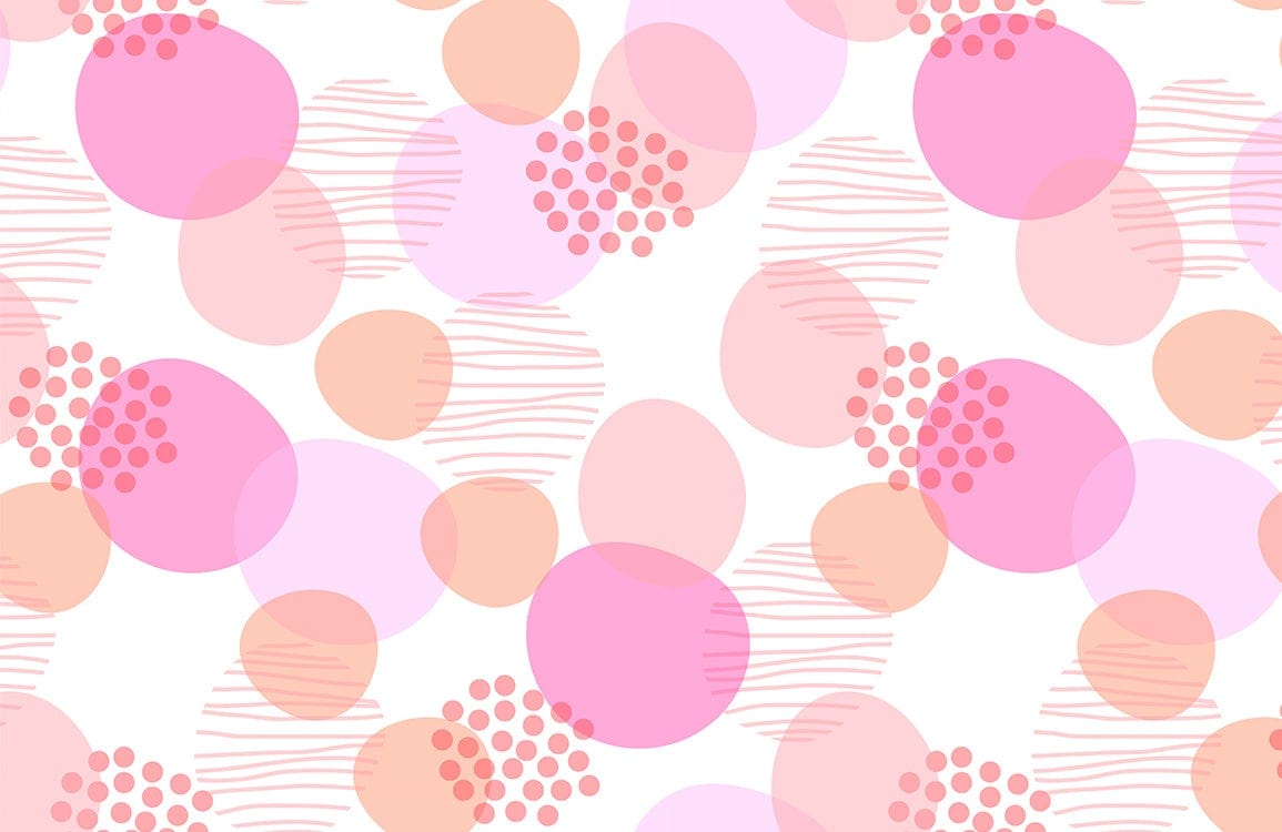 Pink Abstrakte Geometrische Wandtapete