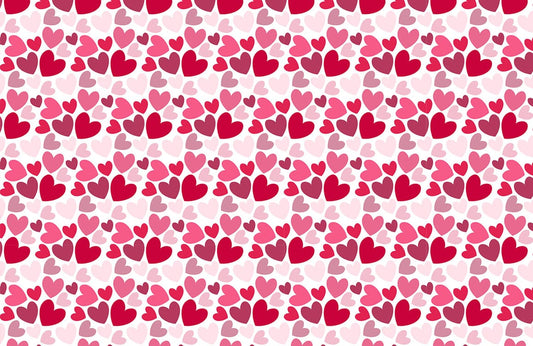 Multiple Loves repeated Pattern Wallpaper Mural