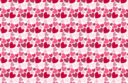 Multiple Loves repeated Pattern Wallpaper Mural