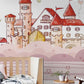 Dream Castle Animated Wallpaper Mural for Decorating Children's Bedrooms and Playrooms