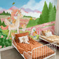 colorful forest animal wall mural children room decoration