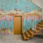 Abstract Pastel Brushstroke Mural Wallpaper