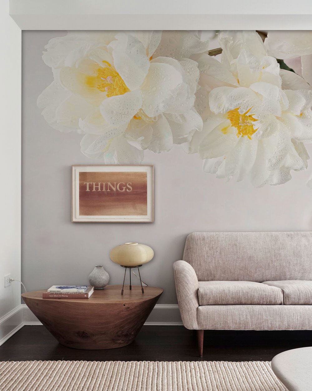 dreamy peony wallpaper mural living room decor design