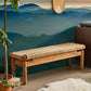 Wallpaper mural featuring early morning mountain landscapes, ideal for use as decoration in hallways.